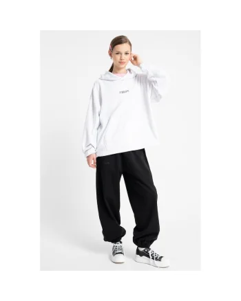 Pantaloni uni cu croiala ampla, Negru