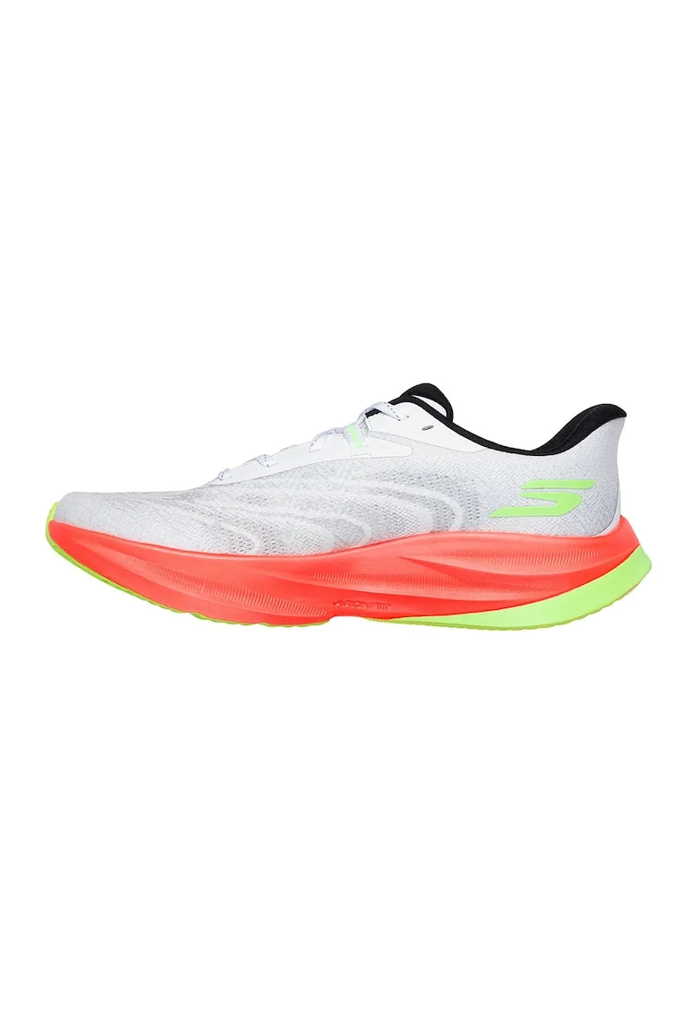 Pantofi sport pentru alergare Sky Aero Spark, Alb/Verde electric/Roz