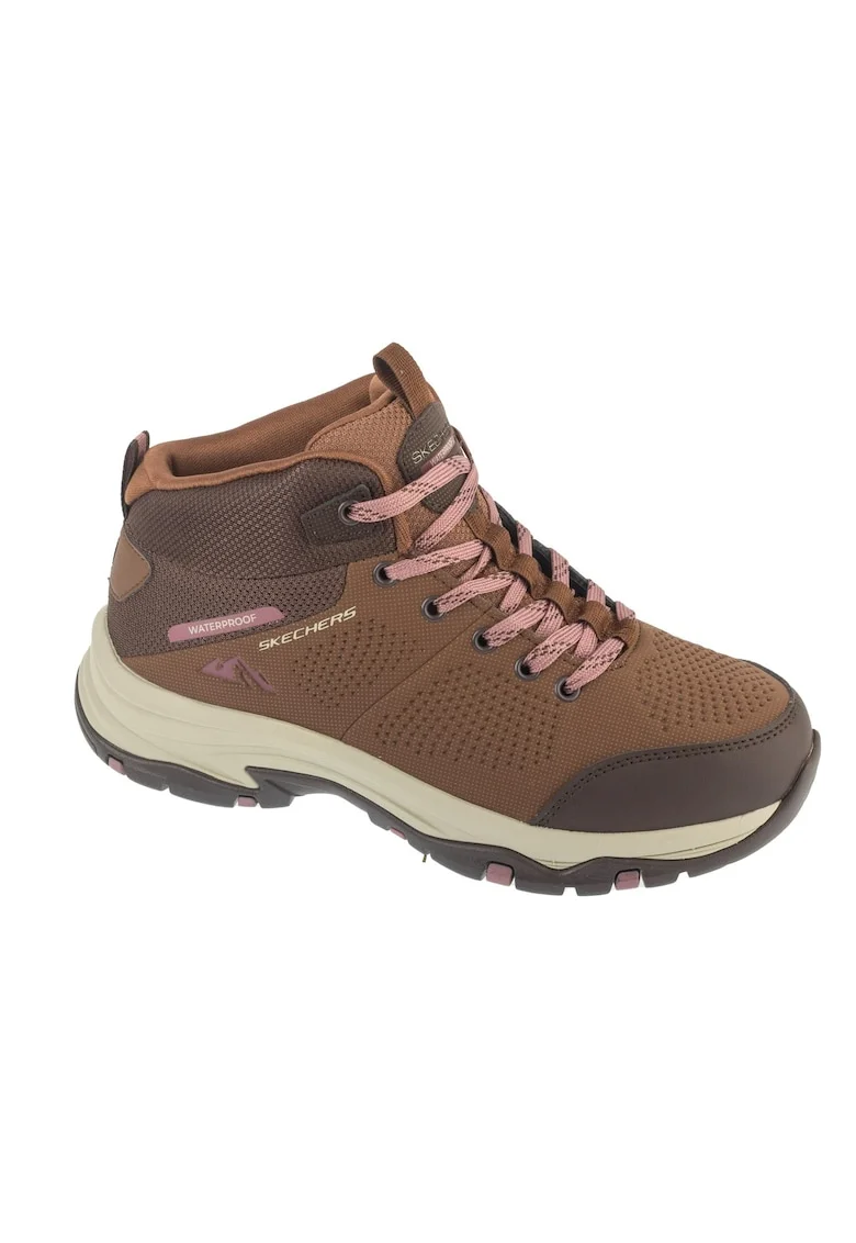 Ghete sport dama 180005-BRMT,  Sintetic, Maro