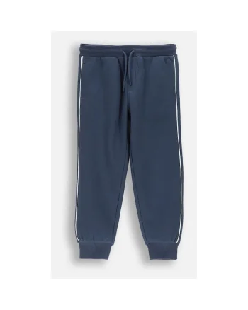 Pantaloni trening  cusaturi decorativedwqfwq, Albastru