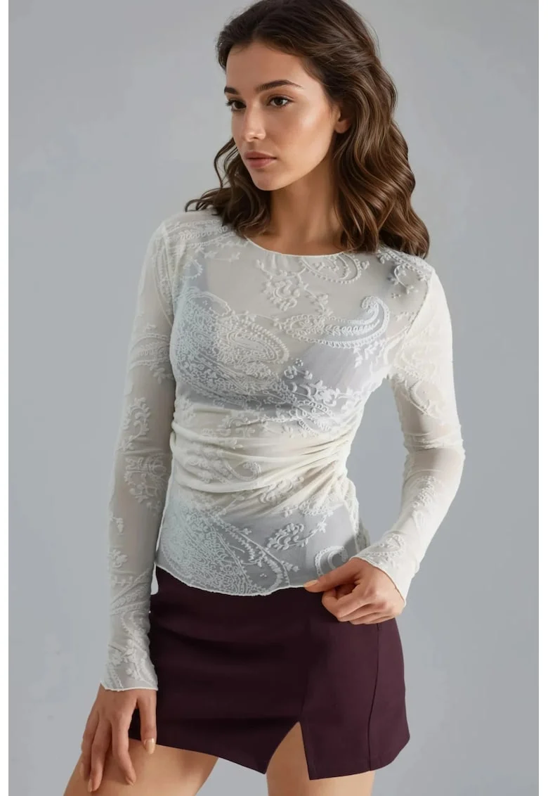 Bluza dama,  Jerseu, Alb
