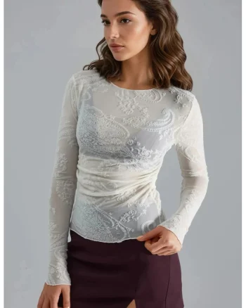 Bluza dama,  Jerseu, Alb
