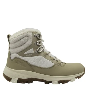 Ghete sport dama  Everquest Texapore High, crem-verde masliniu, piele naturala, iarna