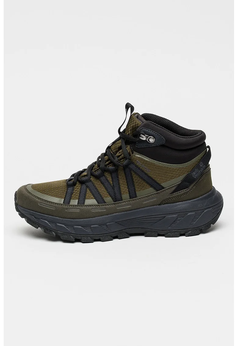 Ghete impermeabile pentru drumetii Wild Hike Texapore, Kaki inchis