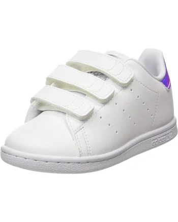 Pantofi sport copii,  Piele ecologica, Alb,