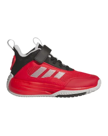 Pantofi cu velcro Ownthegame pentru baschet, Negru/Gri/Rosu vermillion