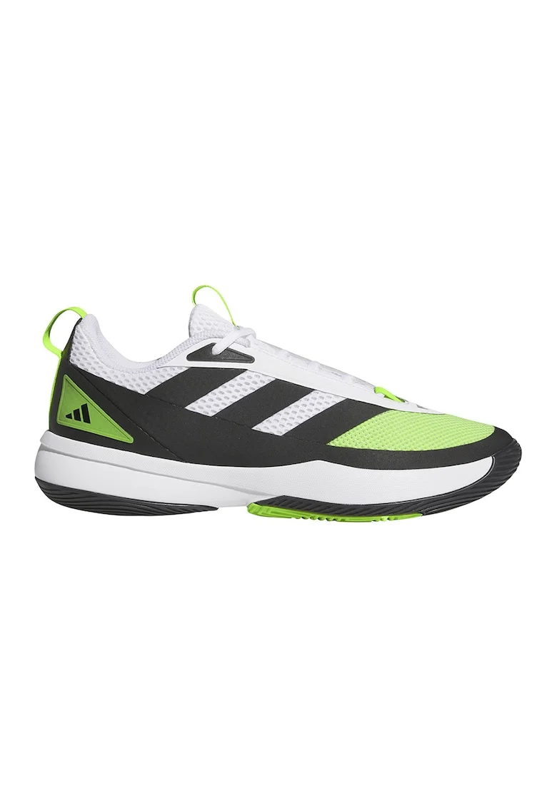 Pantofi Subzone cu detalii reflectorizante, pentru baschet, Negru/Verde lime