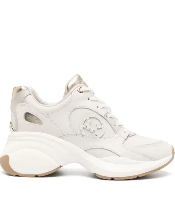 Pantofi sport dama,  Piele naturala, Auriu, Auriu