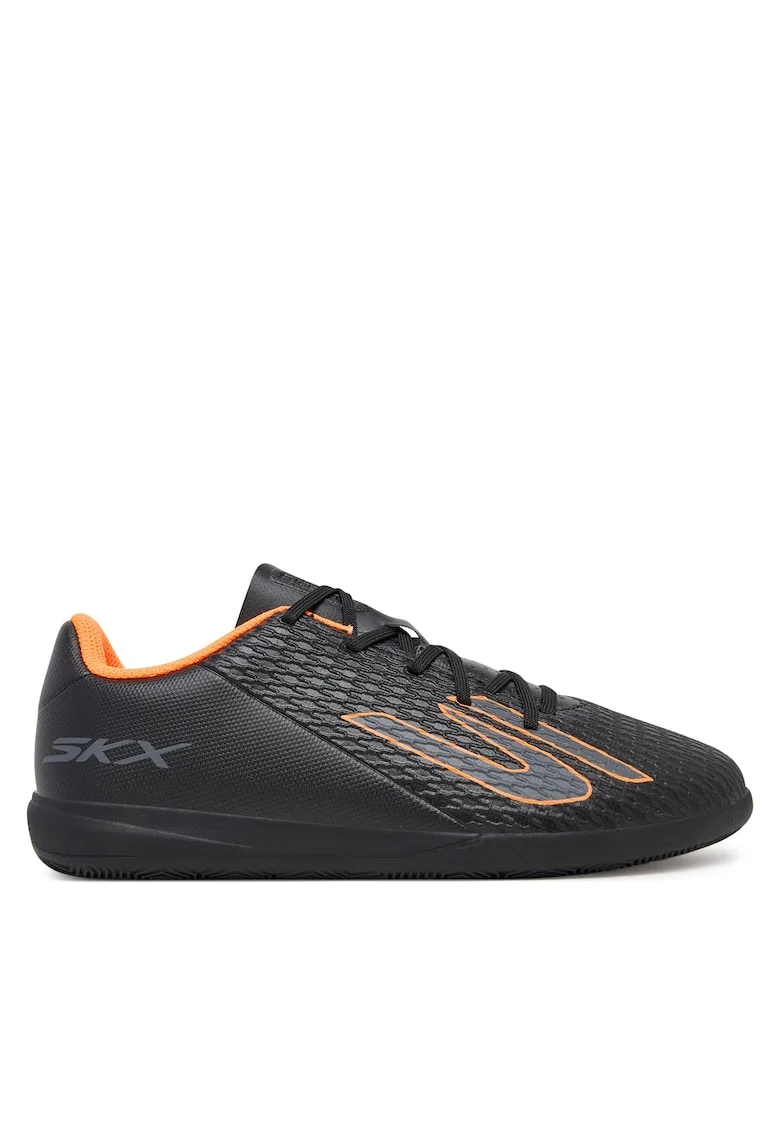 Pantofi sport copii,  fotbal, piele ecologica, negru