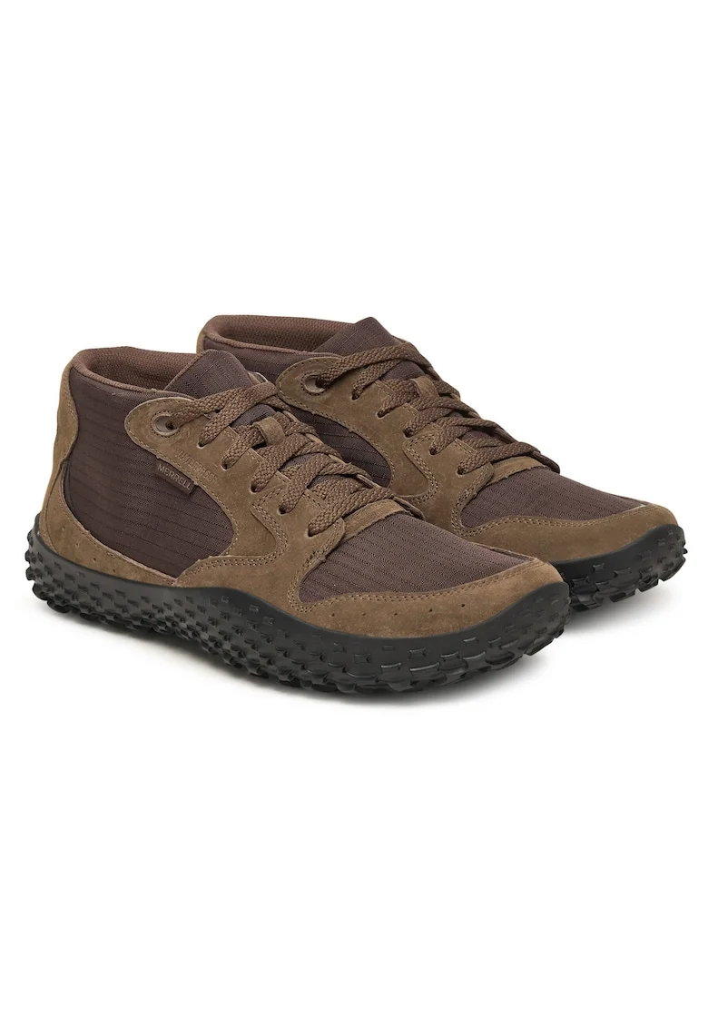 Pantofi sport barbati,  textil, maro