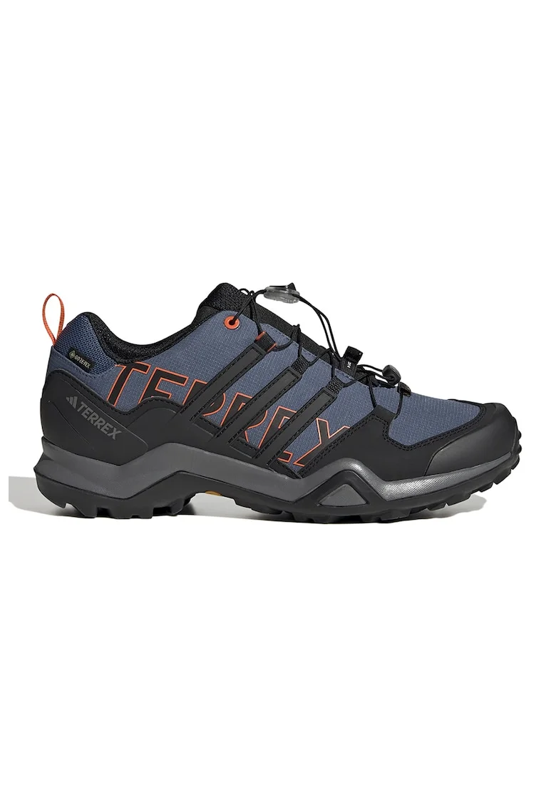 Pantofi cu Gore-Tex pentru drumetii Terrex Swift, Negru/Portocaliu/Albastru inchis