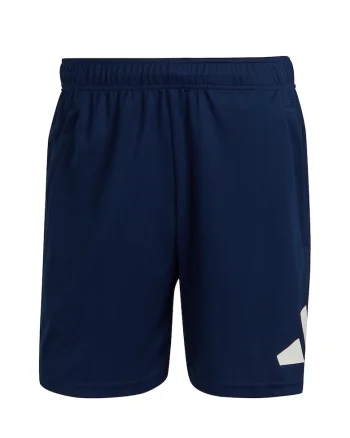 Pantaloni scurti cu logo pentru fitness, Bleumarin