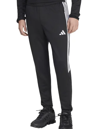 Pantaloni conici cu logo pentru fotbal Tiro Essentials, Negru