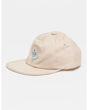 Sapca baseball cu banda velcro, Albastru azur/Maro camel