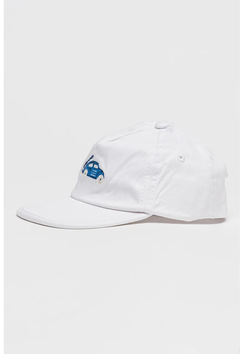 Sapca baseball cu banda velcro, Albastru royal/Alb optic