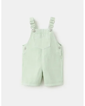 Salopeta scurta cu buzunare, Verde pal