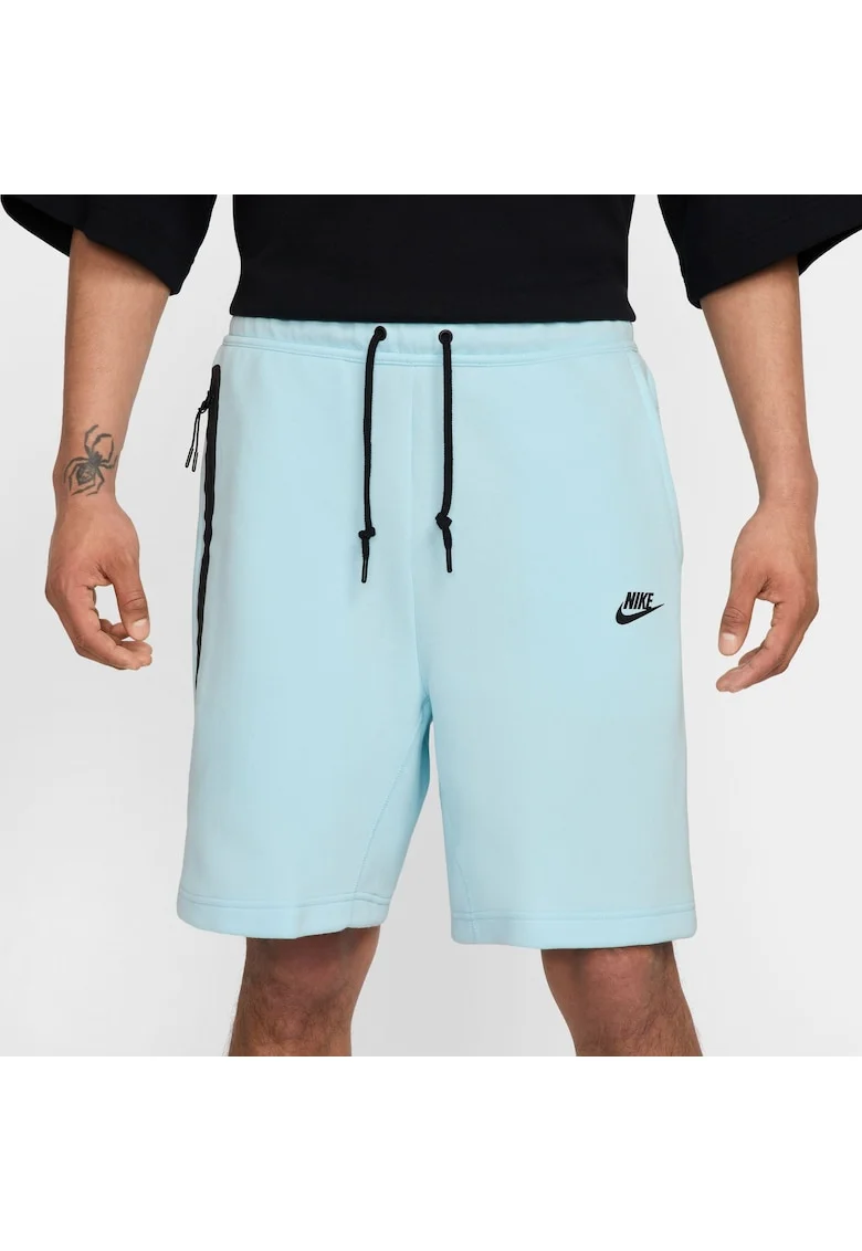 Pantaloni scurți bărbați  Tech Fleece, bumbac, albastru deschisdwqf, Albastru deschis