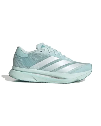 Pantofi Adizero din material textil pentru alergare, Albastru pal/Alb murdar
