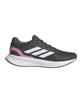 Pantofi Runfalcon 5 de plasa cu garnituri din material sintetice pentru alergare, Roz deschis/Gri antracit