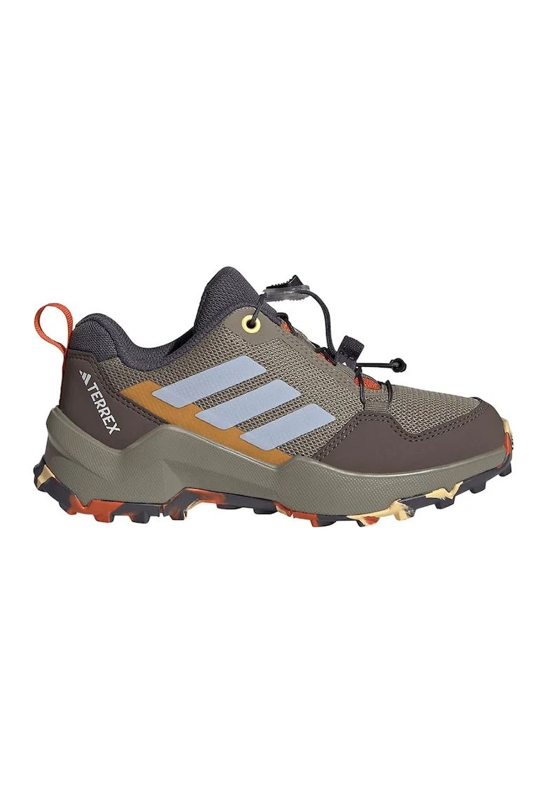 Pantofi Terrex Ax4s cu sireturi elastice pentru drumetie, Maro/Albastru lavanda/Gri inchis