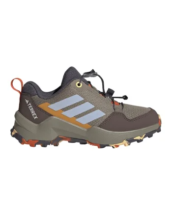 Pantofi Terrex Ax4s cu sireturi elastice pentru drumetie, Maro/Albastru lavanda/Gri inchis