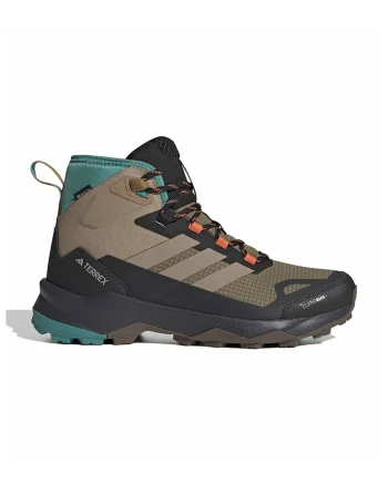 Ghete mid-cut pentru drumetii Sky Chaser, Negru stins/Portocaliu mandarina/Maro taupe deschis