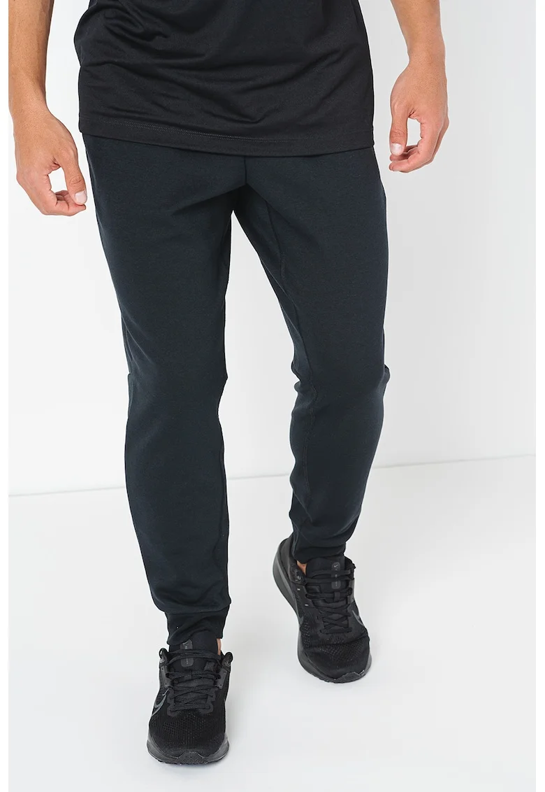 Pantaloni din amestec de bumbac, pentru antrenament, Negru