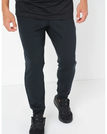Pantaloni din amestec de bumbac, pentru antrenament, Negru