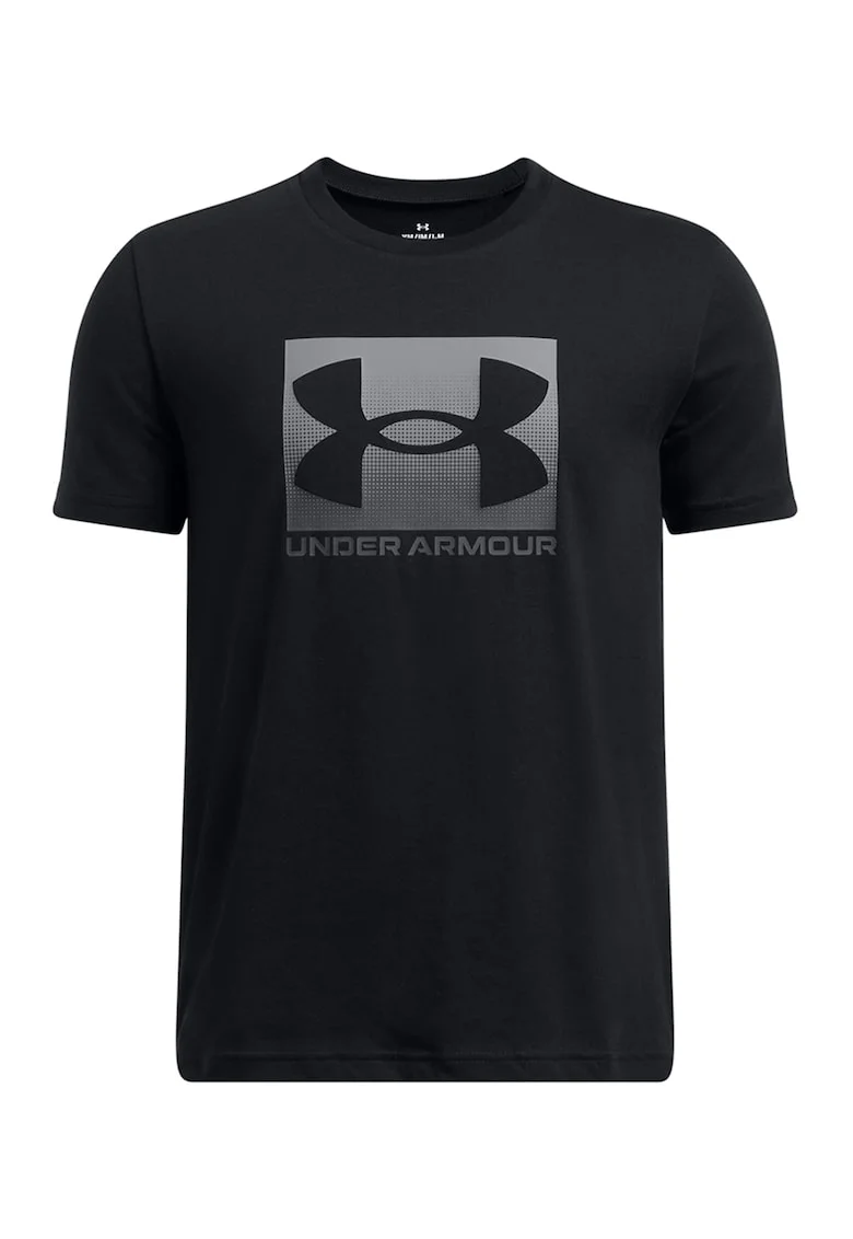 Tricou cu logo din amestec de bumbac Boxed Sports, Negru stins