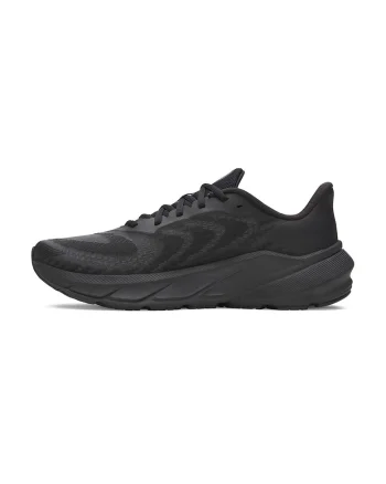 Pantofi sport din material textil cu logo, pentru alergare Turbulence, Negru