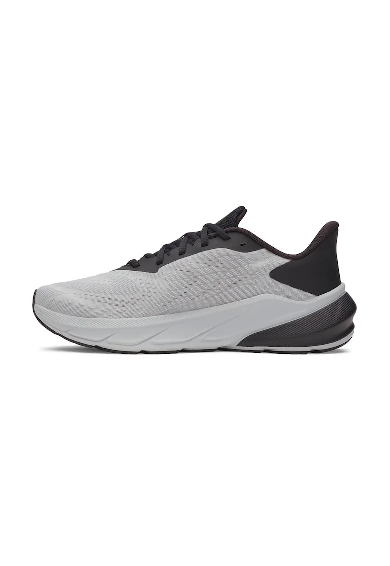 Pantofi sport din material textil cu logo, pentru alergare Turbulence, Negru/Gri deschis