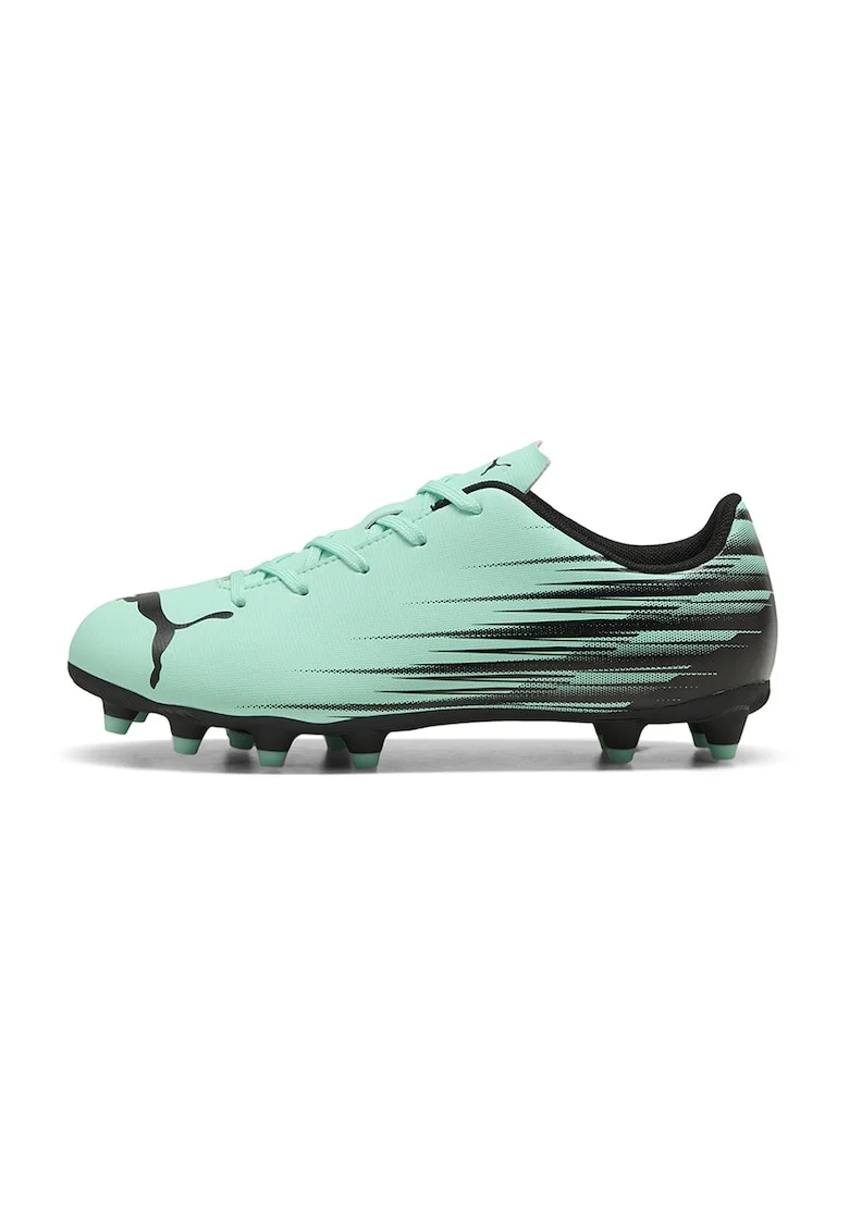 Pantofi cu imprimeu logo, pentru fotbal Attacanto II, Negru/Verde menta