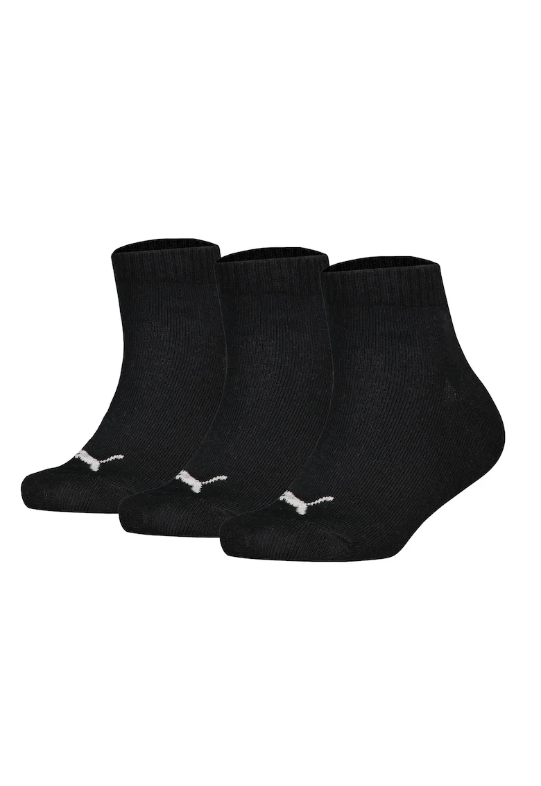 Set de sosete lungi cu logo - 3 perechi, Negru