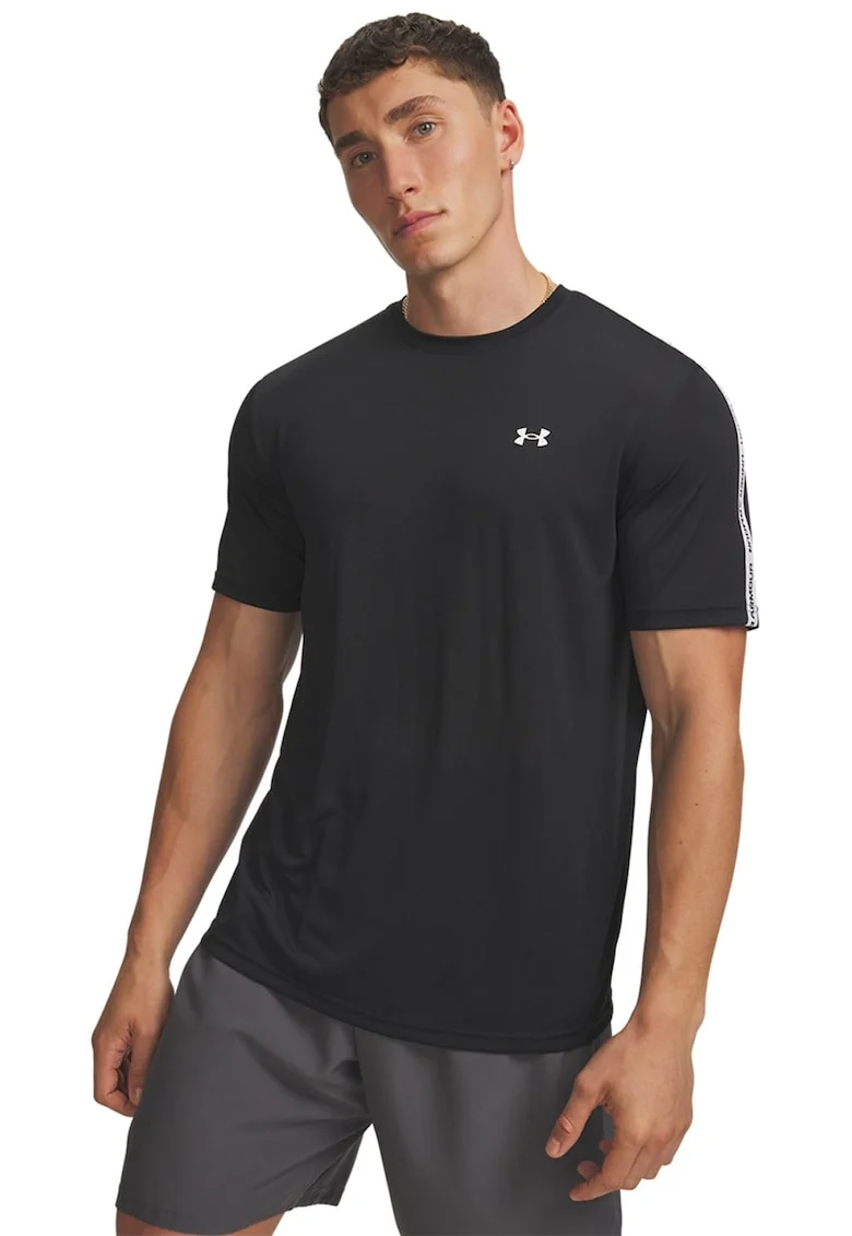 Tricou pentru antrenament Tech Taping, Negru/Alb optic