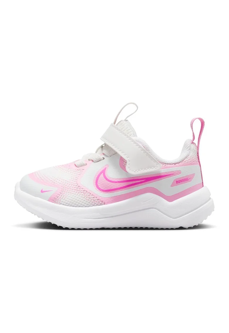 Pantofi Cosmic cu inchidere velcro pentru alergare, Alb/Fucsia