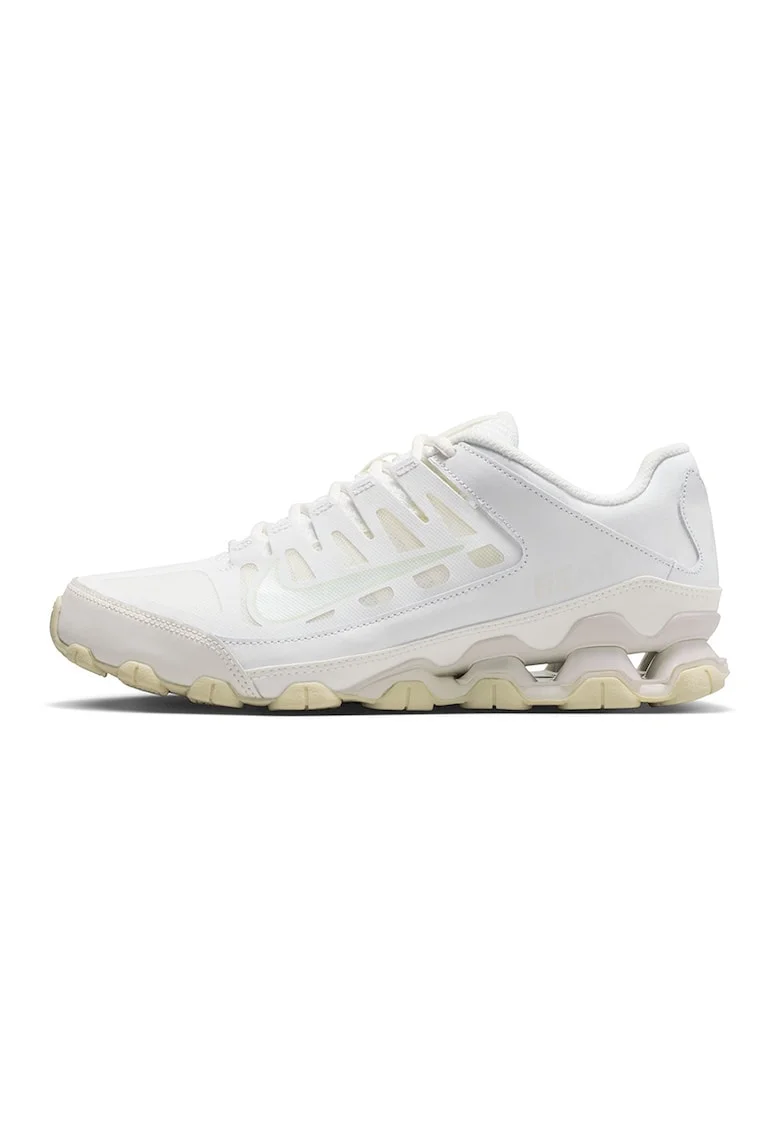 Pantofi Reax 8 din piele si material textil pentru fitness, Galben pal/Alb optic