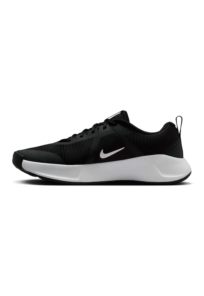 Pantofi MC Trainer 3 din plasa cu imprimeu logo lateral, pentru fitness, Negru/Alb optic