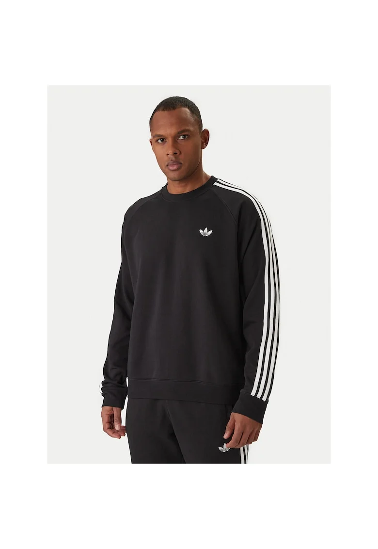 Hanorac sport barbati,  bumbac si poliester reciclat, negru