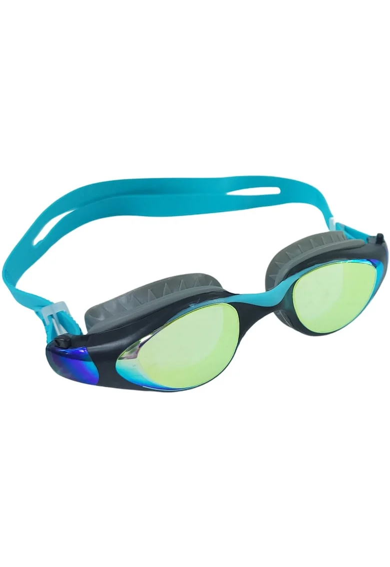 Ochelari de inot pentru copii Crowell GS23 Splash Mirror, gri-turcoaz, cu protectie UV, set cu cutie reutilizabila