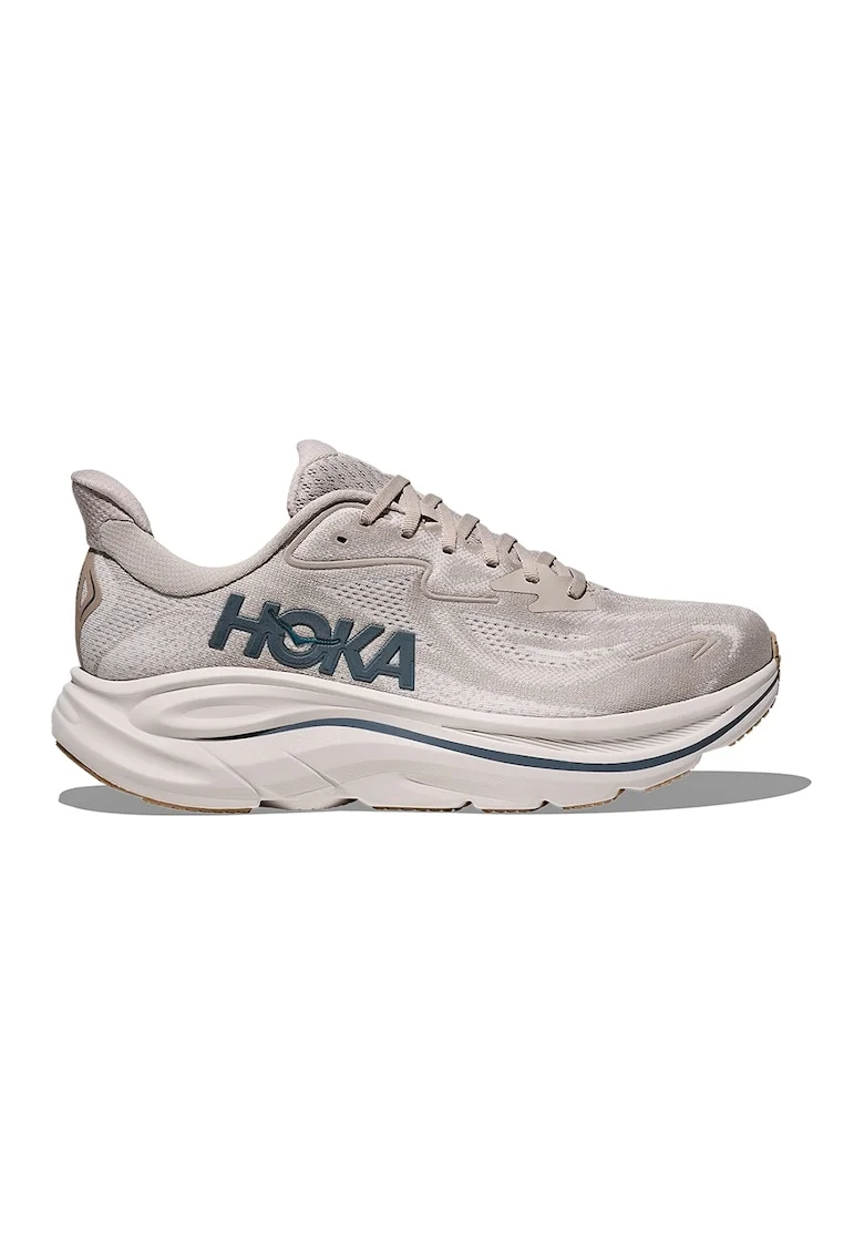 Pantofi Clifton 10 cu logo pentru alergare, Bej