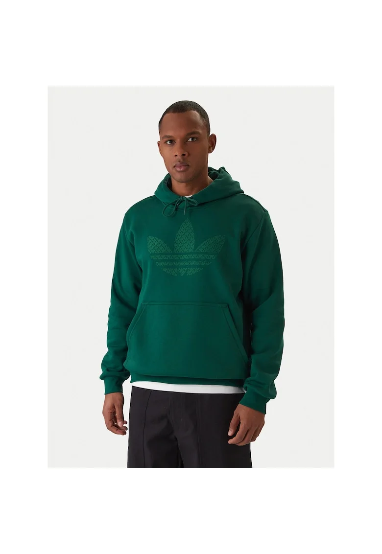 Hanorac sport barbati,  70% bumbac, 30% poliester reciclat, verde