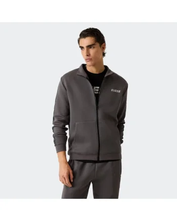 Hanorac sport barbati,  Gri, Bumbac/Poliester,