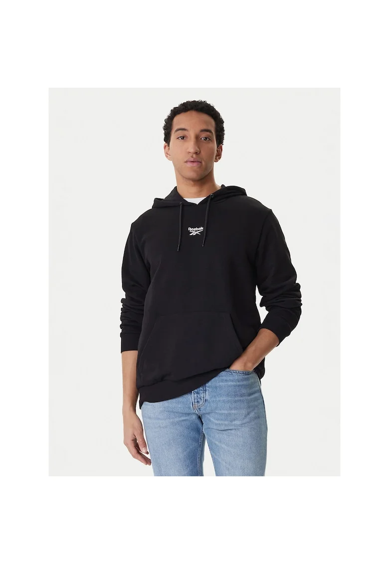 Hanorac sport barbati,  bumbac si poliester, negru