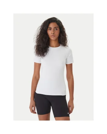 Tricou sport dama,  slim fit, alb, poliester
