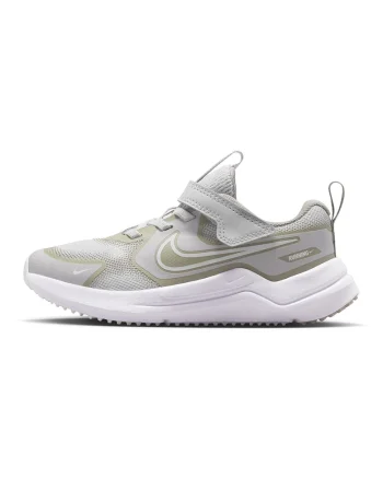 - Pantofi Cosmic cu inchidere velcro pentru alergare, Gri deschis/Verde stins