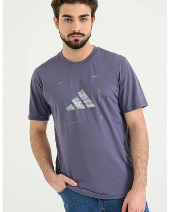 Tricou regular fit cu logo, Albastru prafuit