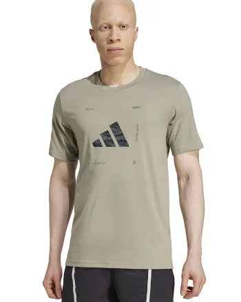 Tricou regular fit cu logo, Verde pal