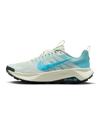 Pantofi Wildhorse 10 pentru alergare pe teren acccidentat, Gri deschis/Albastru deschis neon