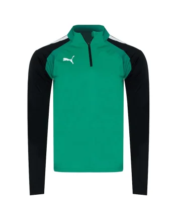 Bluza sport barbati,  TEAMLIGA 1sport1/4 ZIP TOP, verde, 3XL