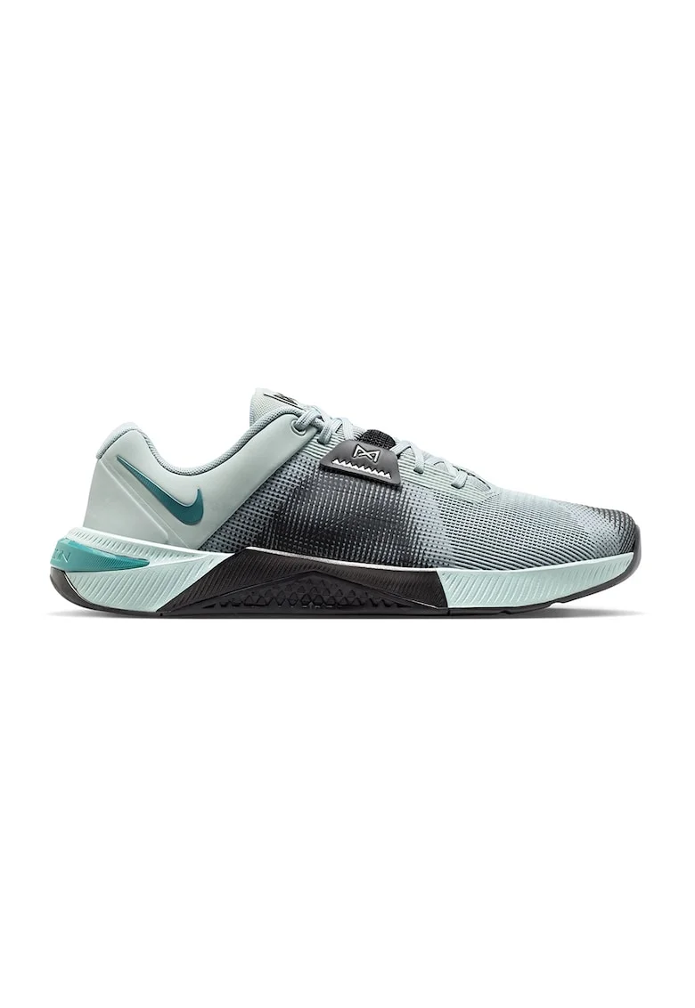 Pantofi Metcon 10 cu logo pentru fitness, Negru/Verde pal